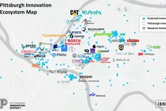 Pittsburgh Innovation Ecosystem map